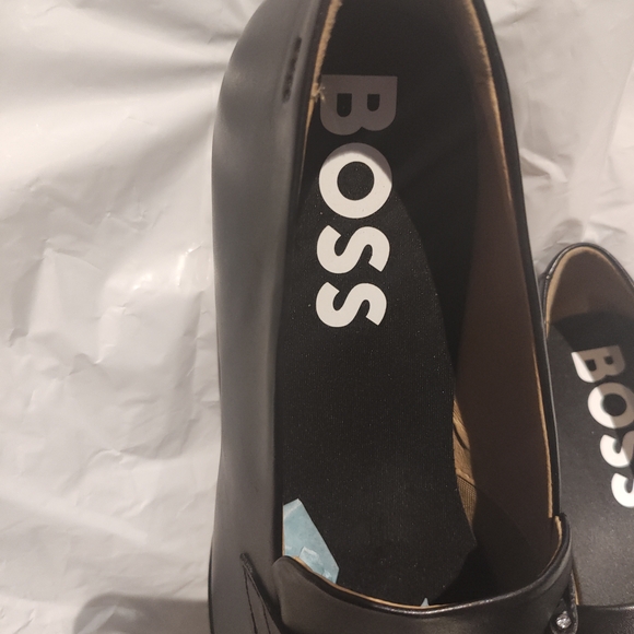 BOSS Men\'s Black Leather Bit Loafers 12 main image 15